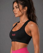 EVE FormLock Sports Bra pink logo - EVEPEACH