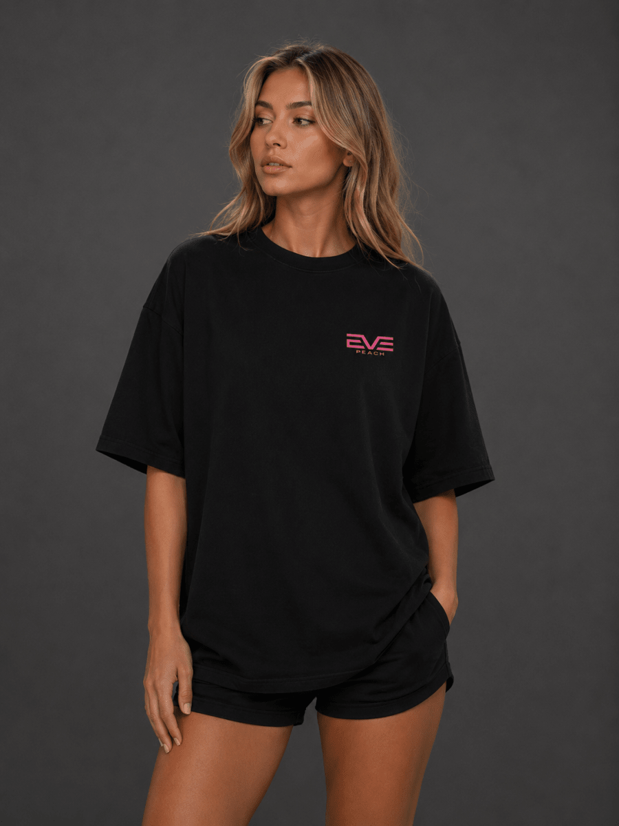 EVE GYM Girl Oversized Tee - EVEPEACH