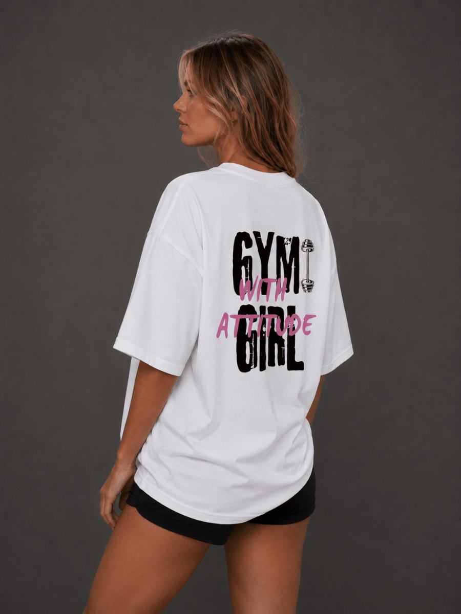EVE GYM Girl Oversized Tee - EVEPEACH
