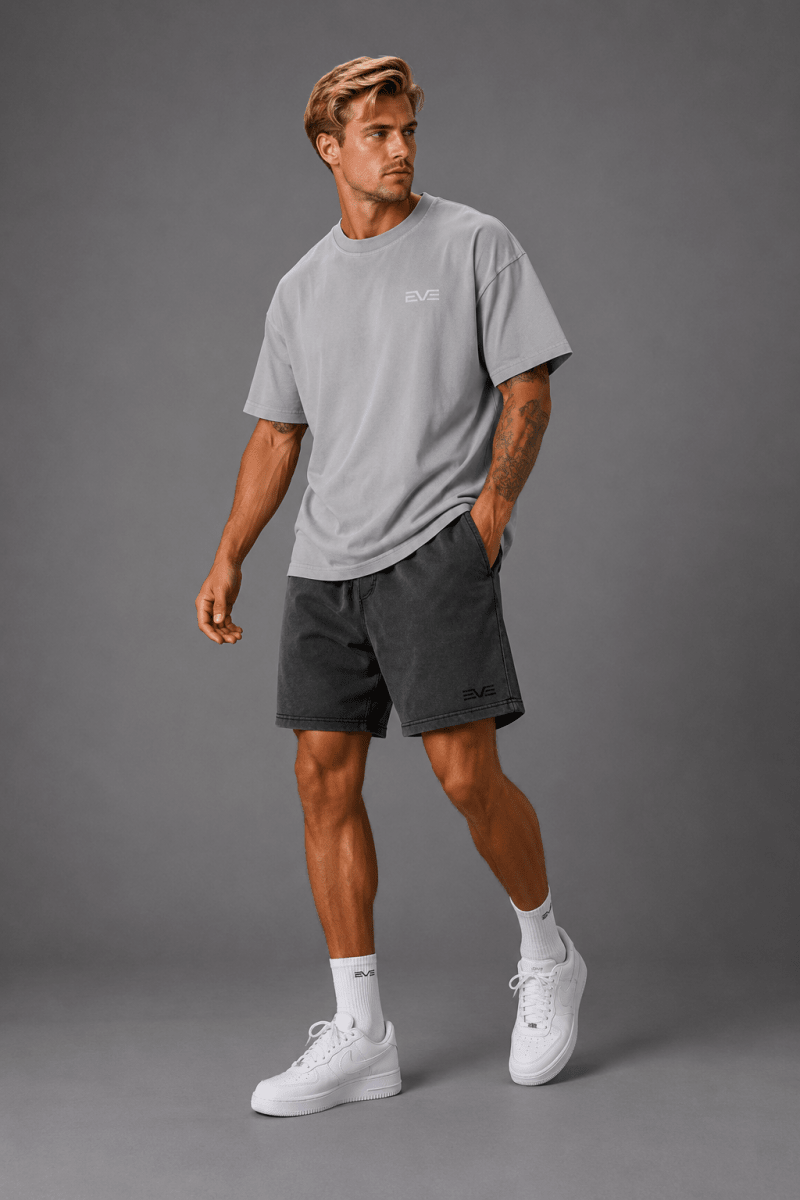 EVE Men Washed Essential Tee - EVEPEACH