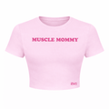 MUSCLE MOMMY Crop Tee - EVEPEACH
